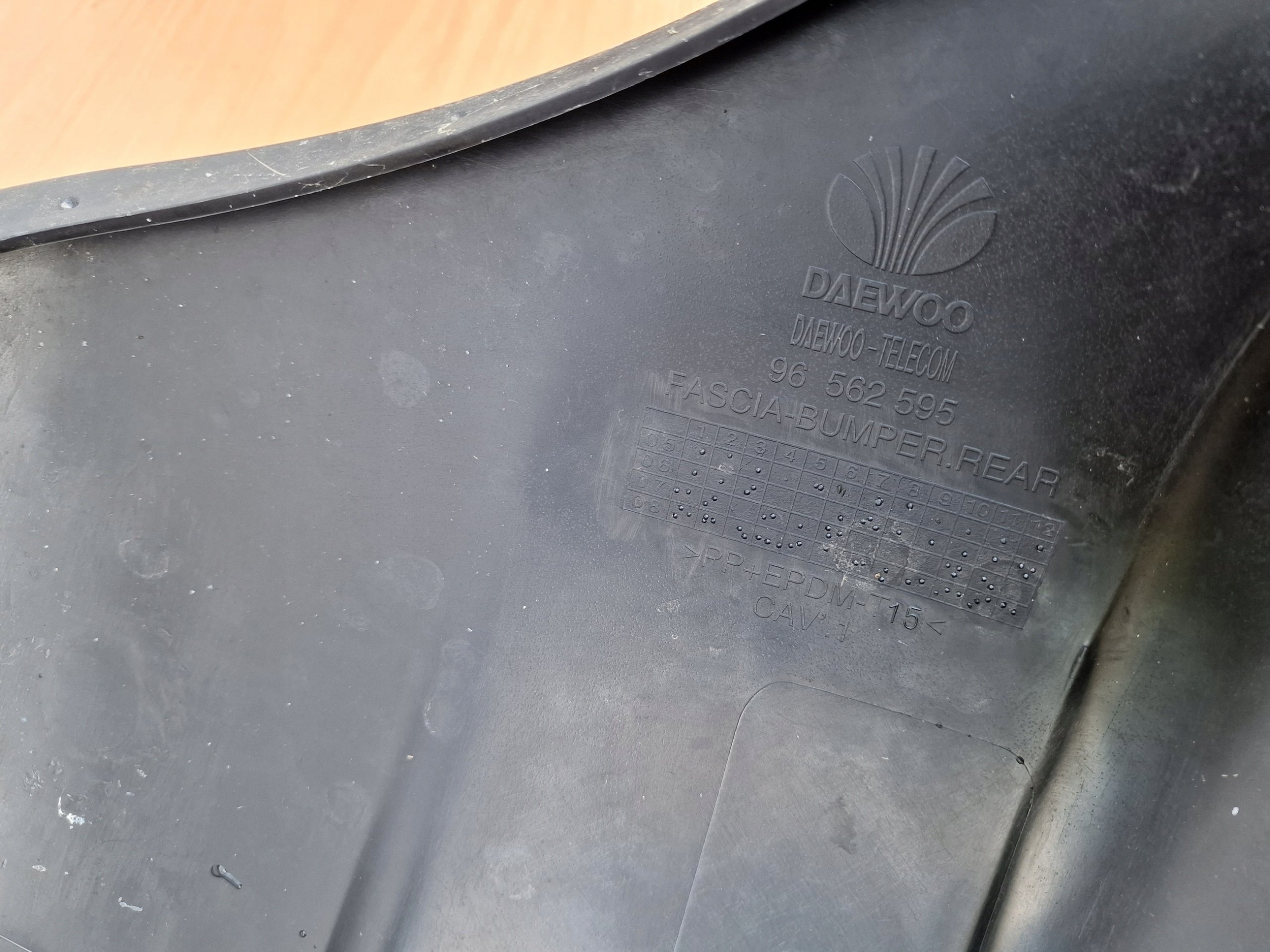 DAEWOO MATIZ bumper rear part rear NOWKA original OE