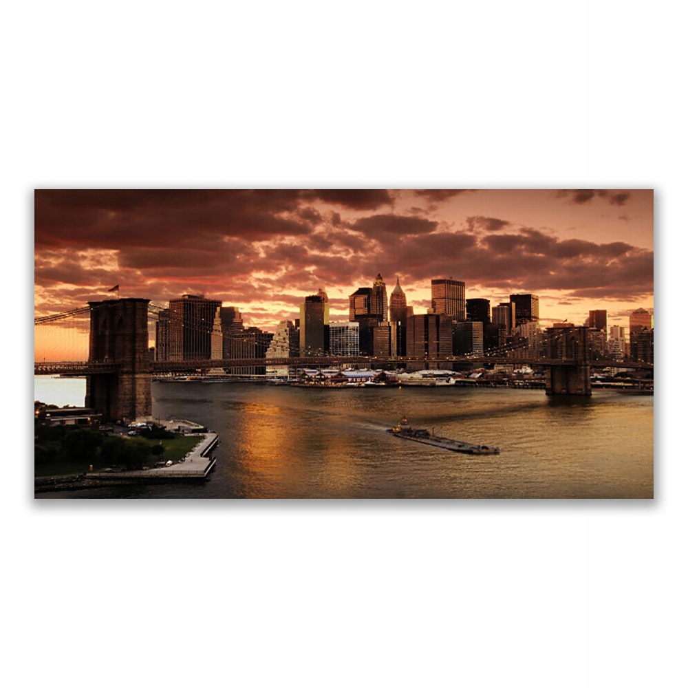 

Fotoobraz na ścianę 140x70 Miasto Most Brookliński