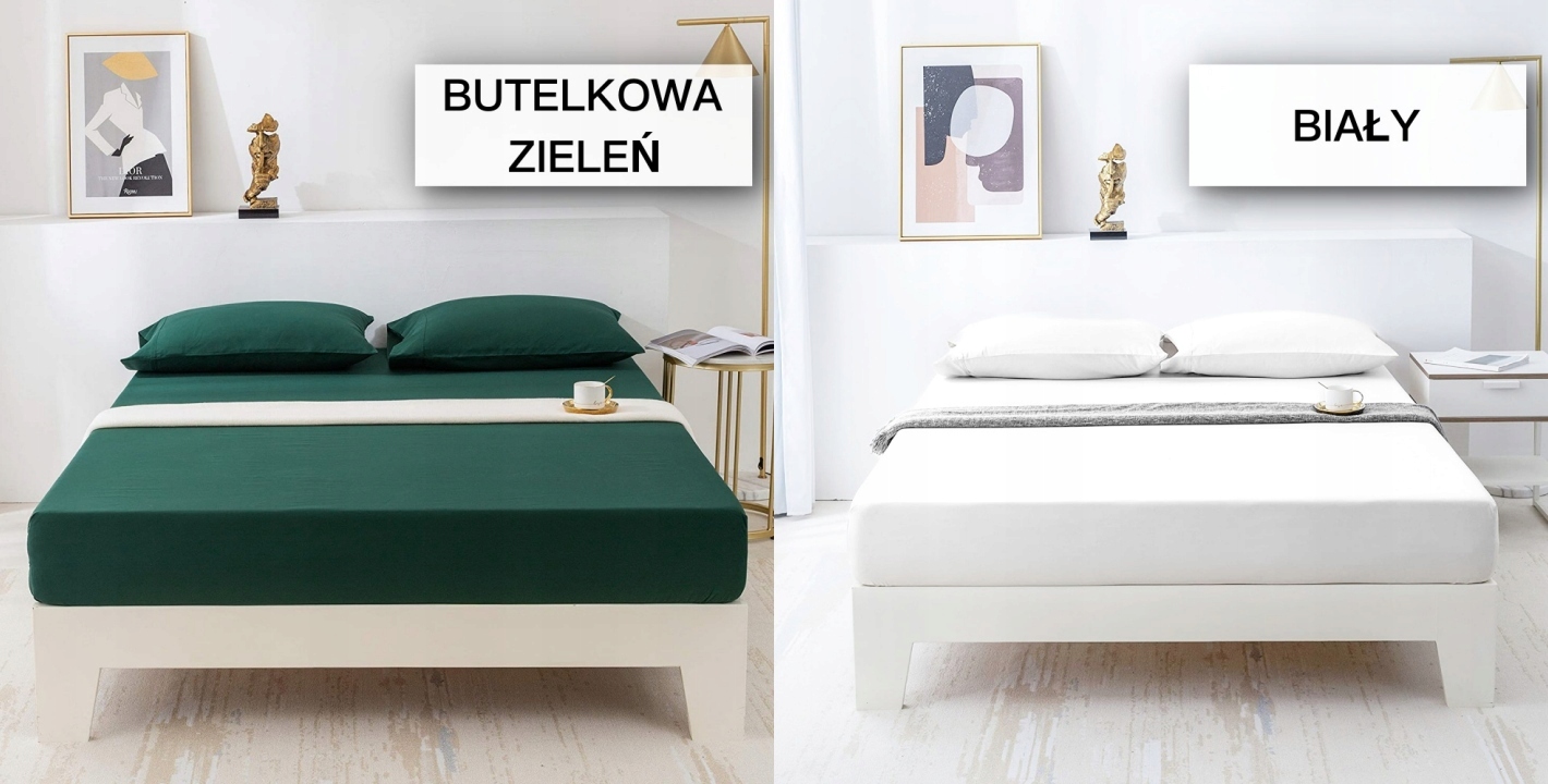 PRZEŚCIERADŁO BAWEŁNIANE Z GUMKĄ 90x200 CM KOLORY Długość 200 cm
