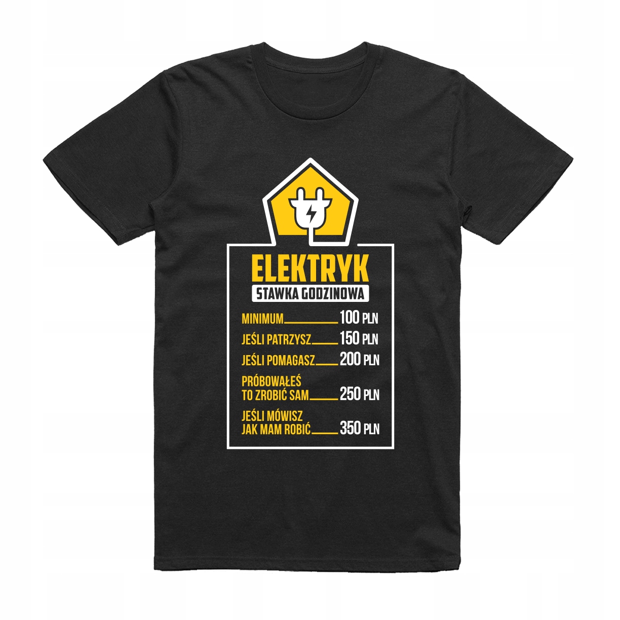 

L - Koszulka T-shirt Elektryk Stawka Godzinowa