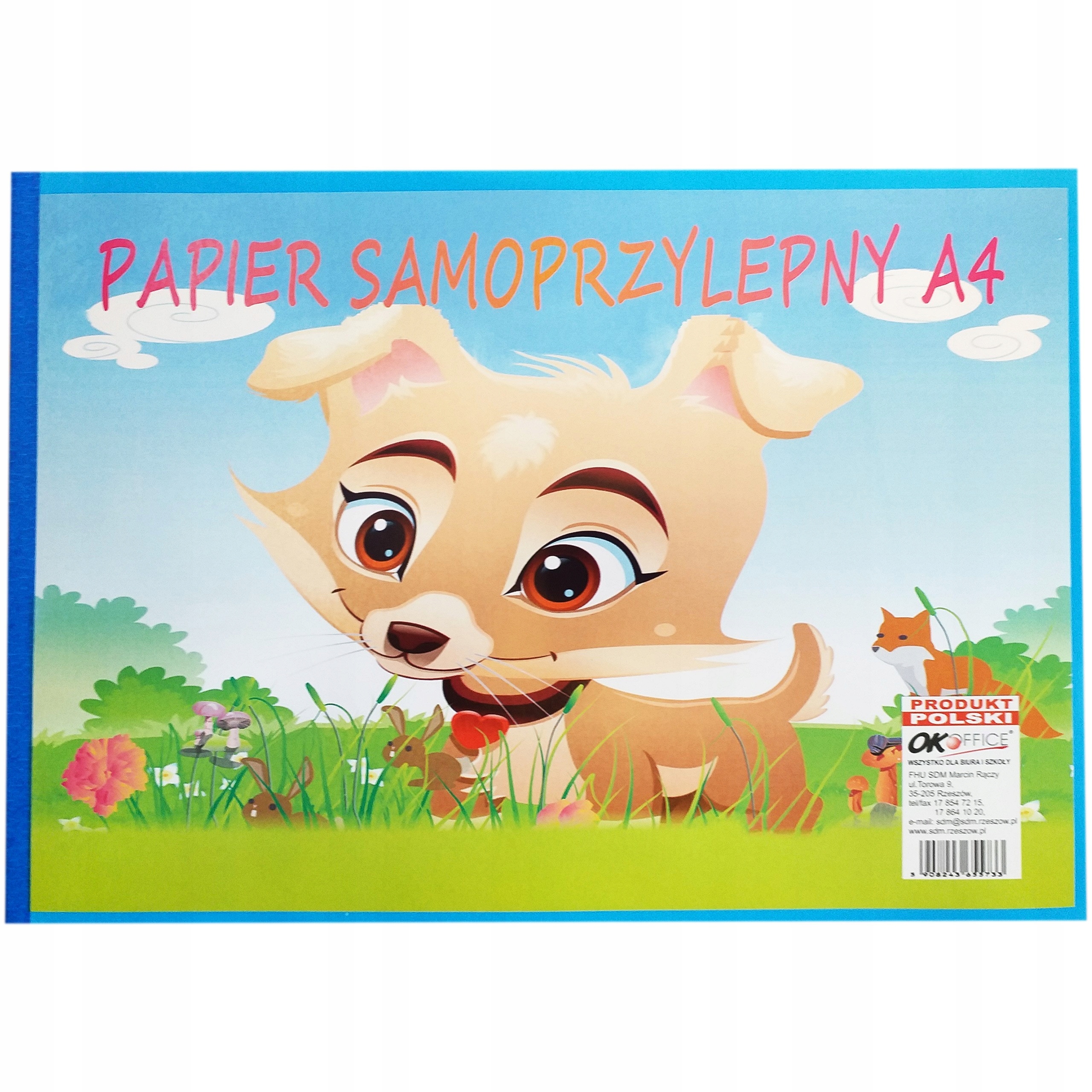 

Papier samoprzylepny kolorowy A4 1szt polski produ