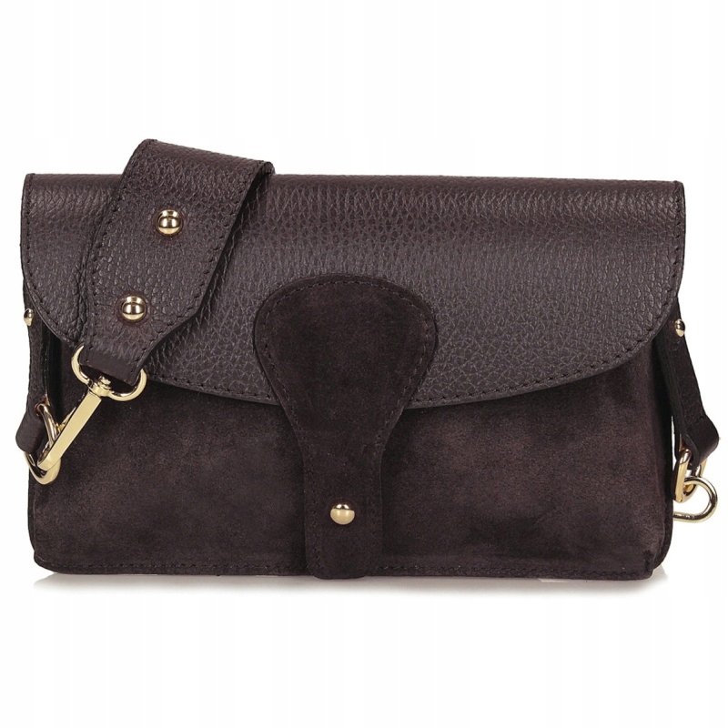 Toscanio Tos G157 C.braz D23 dámská kožená čokoládová kabelka