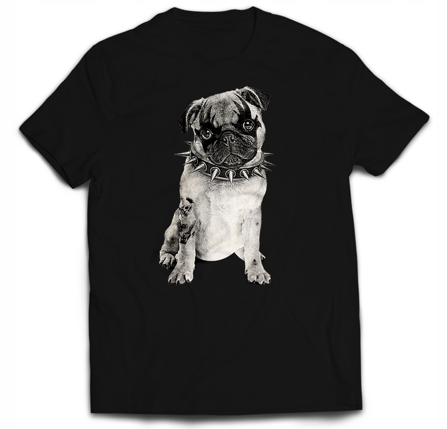 

Mops Buldog Pies Kiss Rock Heavy Metal Glam M