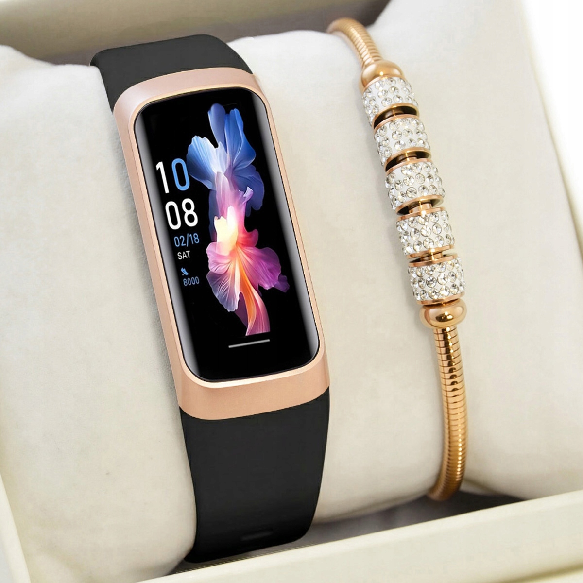 Dámský set Smartband Gravity Amoled Sms Kroky Puls Teploměr