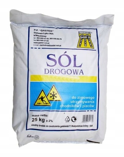 

Sól Drogowa Z Antyzbrylaczem 25 kg do zimowego utr