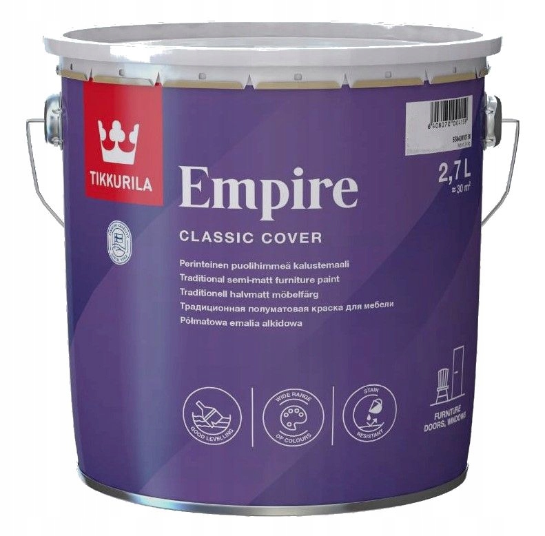 Tikkurila Empire Alkydová na kovové dřevo 2,7L bi