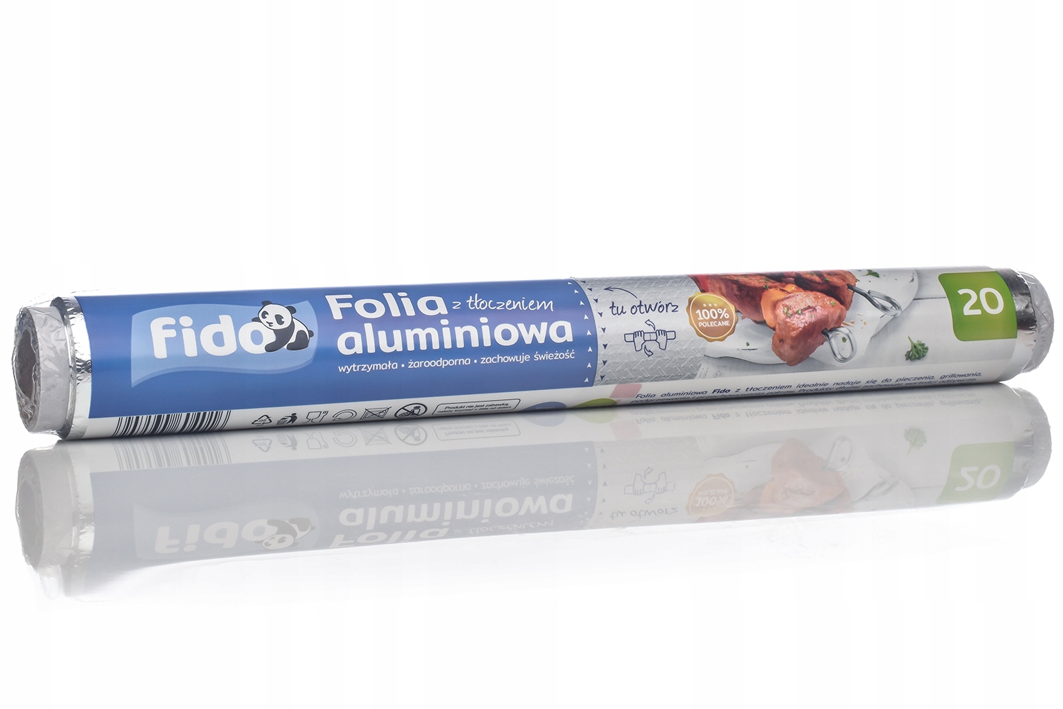 

Folia aluminiowa Fido z tłoczeniem 20m