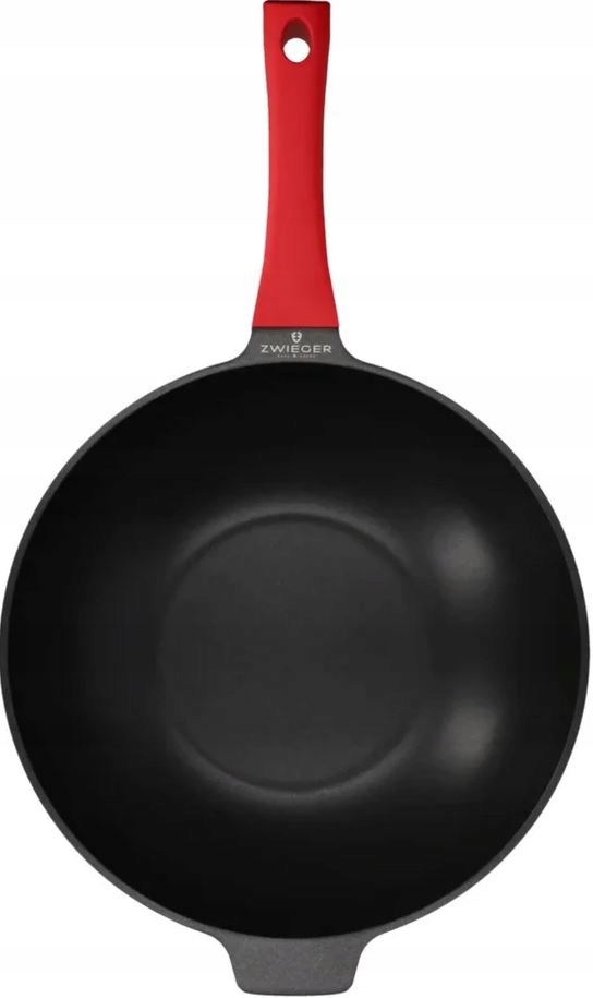 Patelnia Wok Zwieger Obsidian 32 cm Nieprzywierająca powłoka Rączka Soft Marka Zwieger