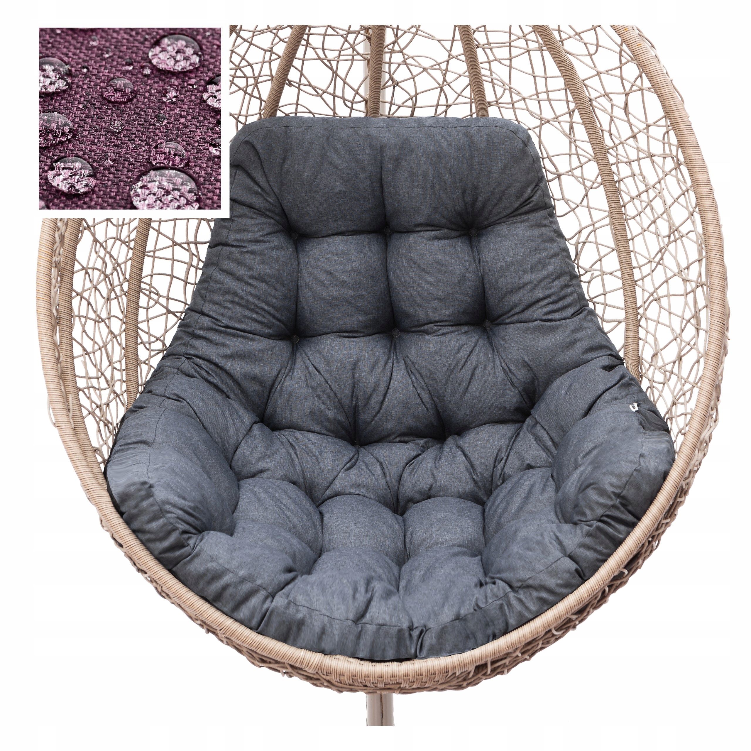 Vankúš na závesnú hojdačku, Vodotesný vankúš na kreslo kokón hniezdo