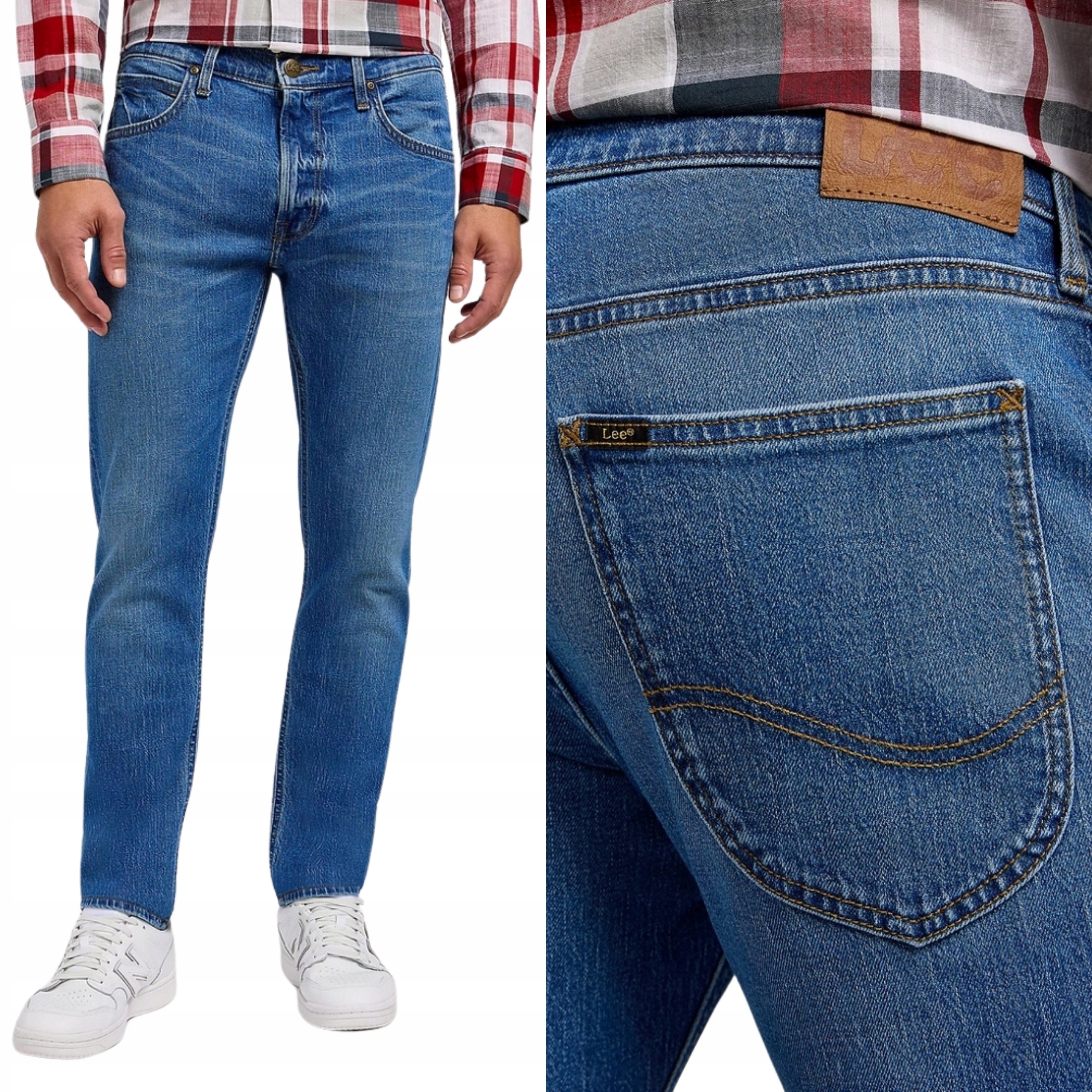 Lee džíny Skinny regular Blue Luke W33 L34