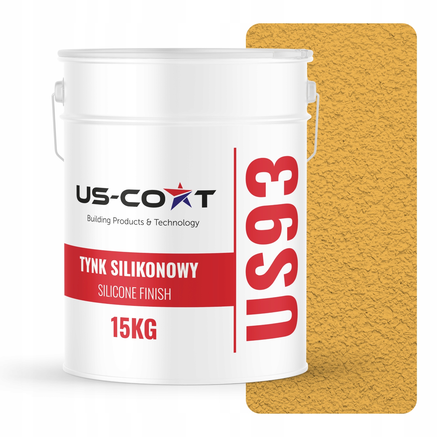 Silikonová Omítka Žlutá Intenzivní F636 15 Kg Beránek Granulace 3.0 mm