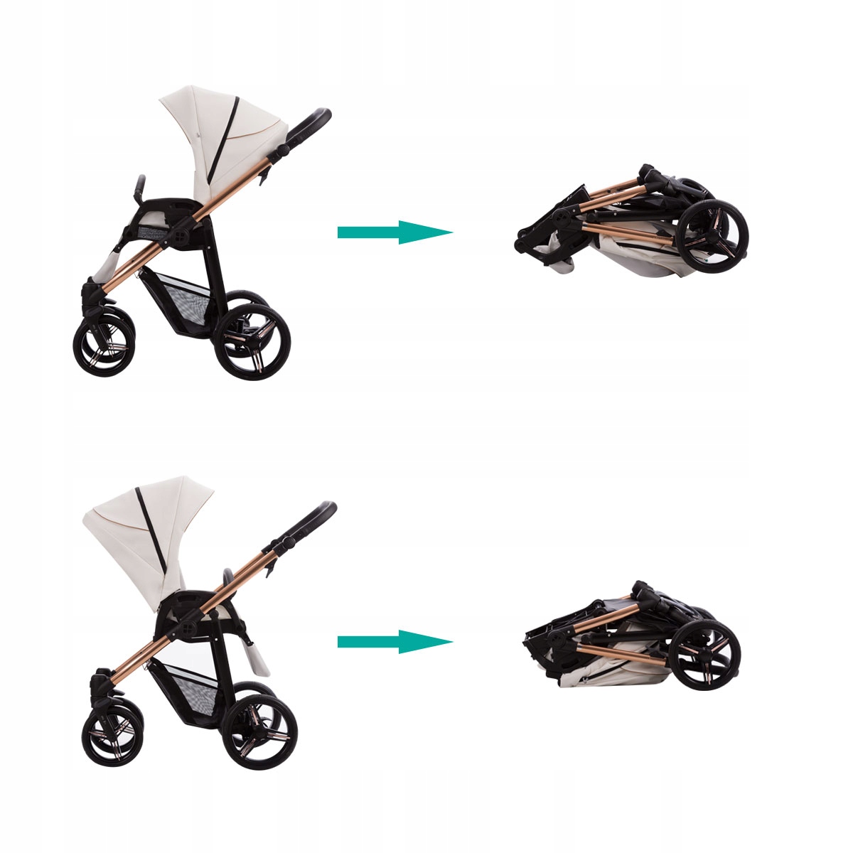 BEBETTO wózek spacerowy NICO ESTILO PRO 02 Typ siedziska Rozkładane