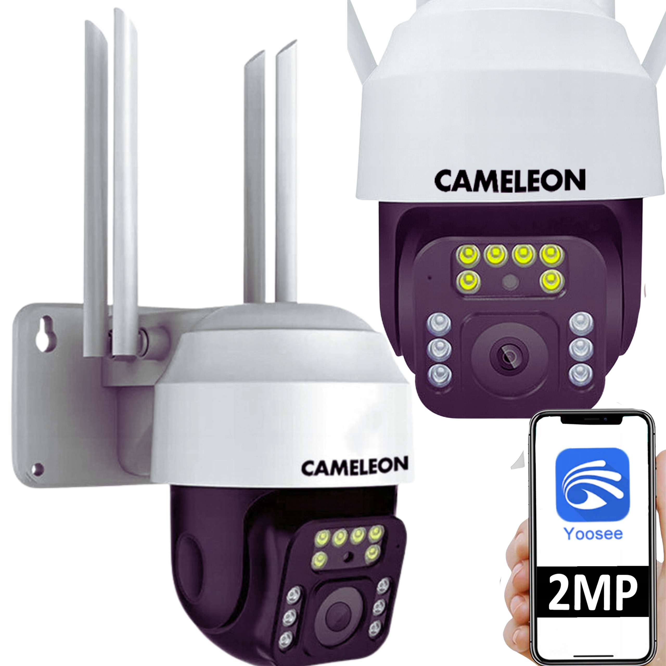 Kamera Zewnętrzna Obrotowa Wifi Ip Zoom Monitoring