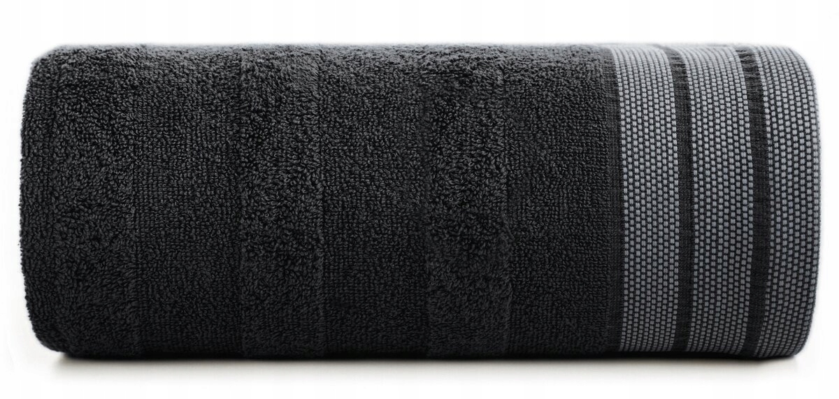 Osuška - Pati 70x140 bavlnený uterák čierny Eurofirany