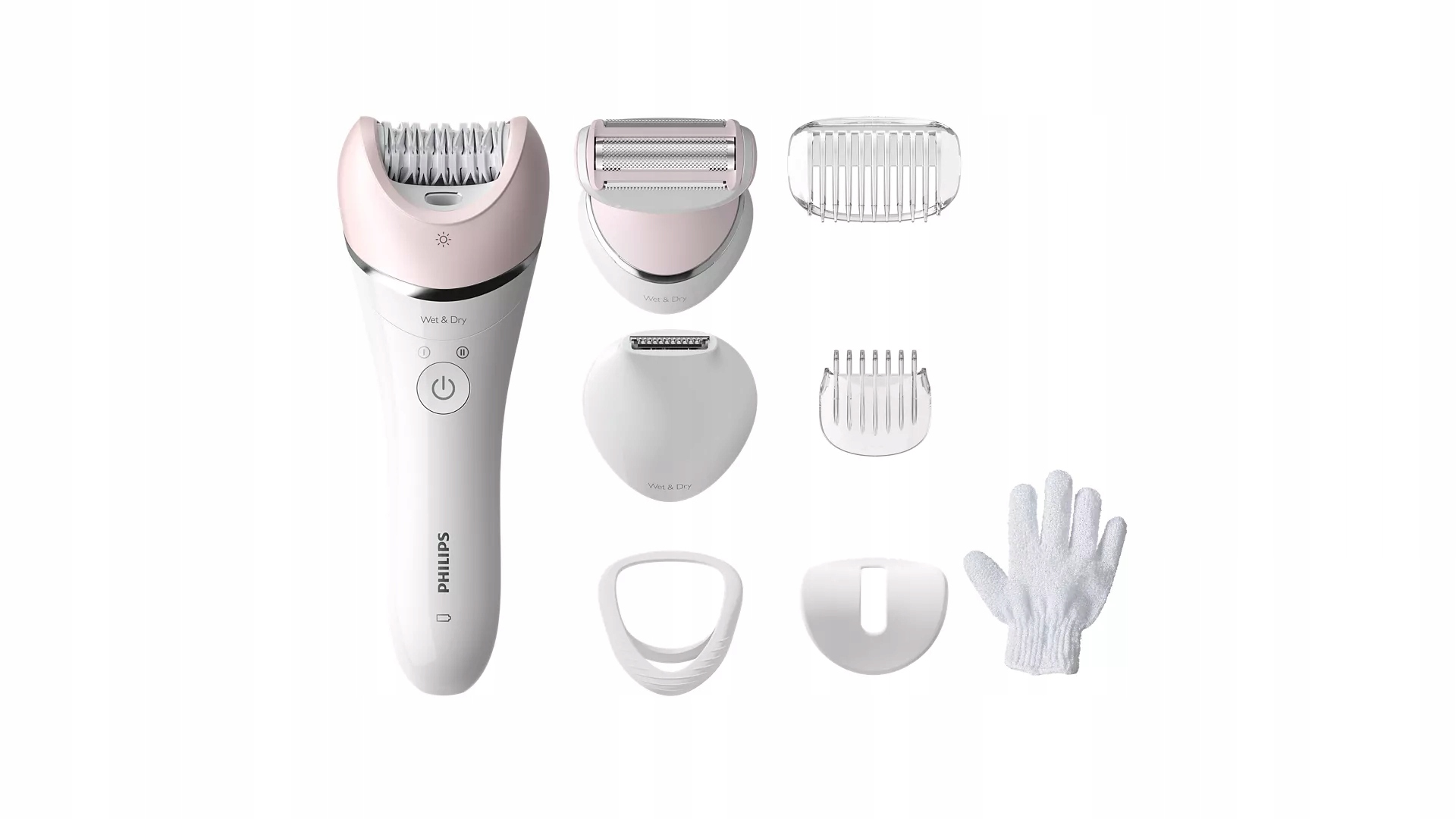 Philips Epilator 8000, mokré/suché holení, 8 ks příslušenství BRE730/10