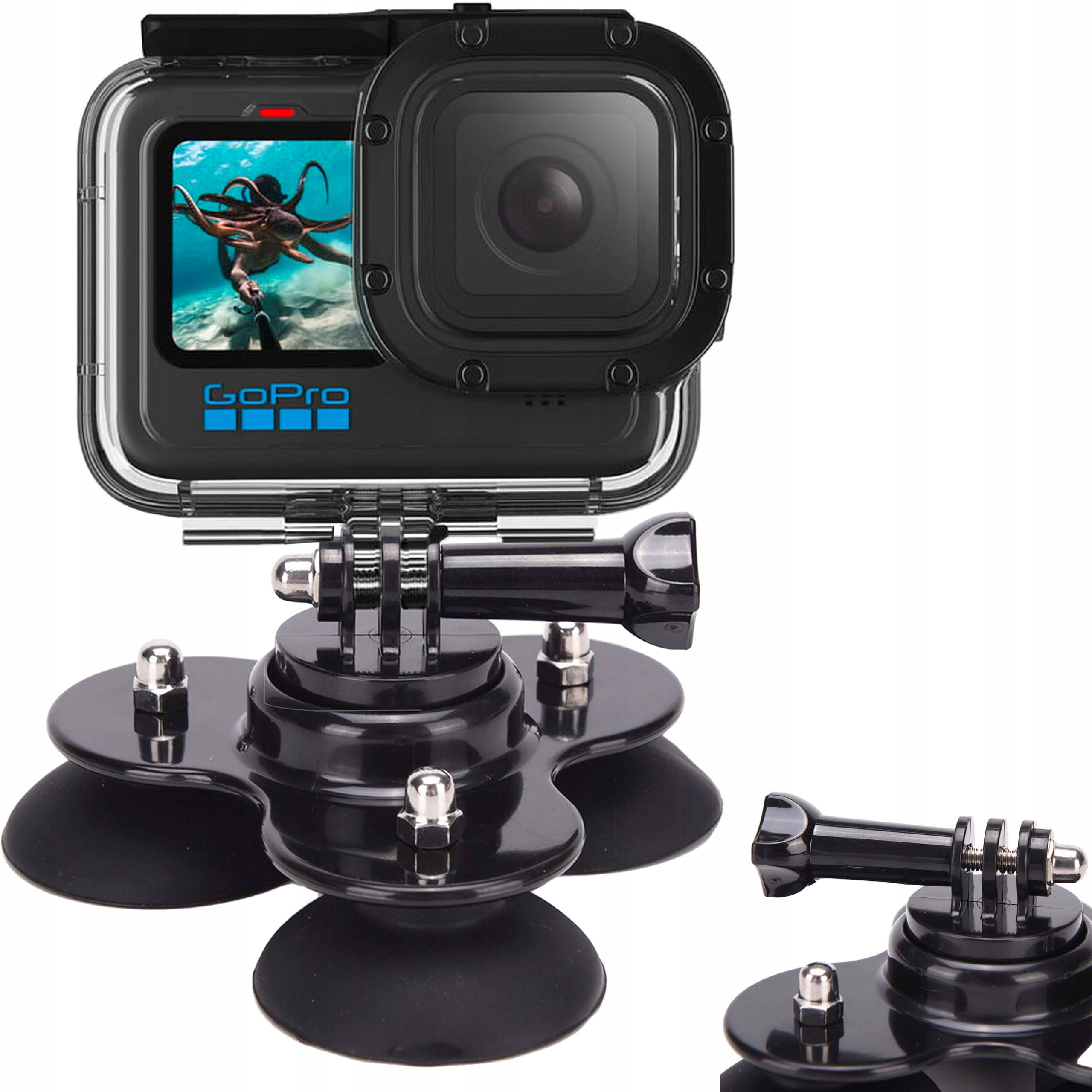 

Przyssawka Potrójna do Szyby Auta do GoPro 11 10 9