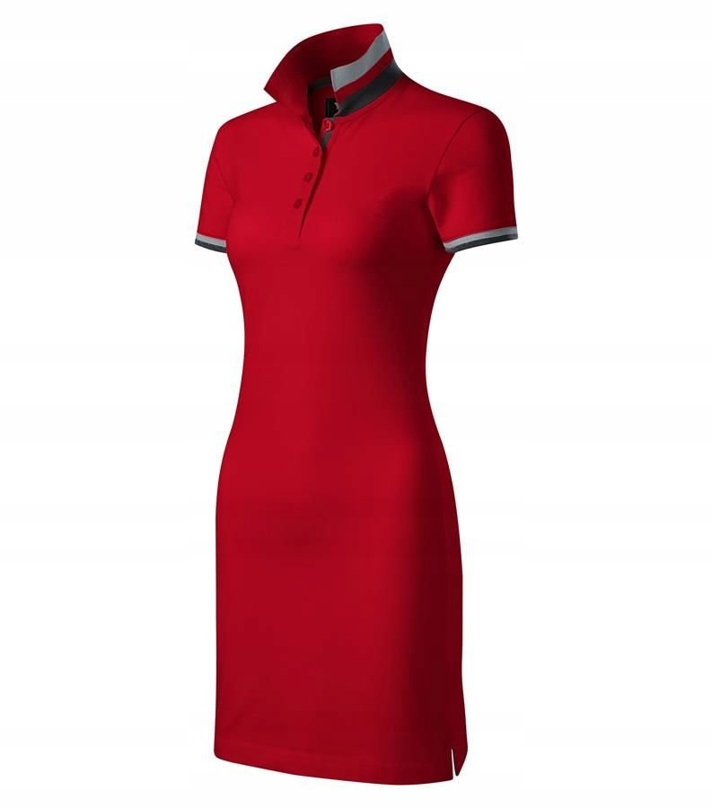 

Dopasowana kobieca sukienka - Malfini - red Xs
