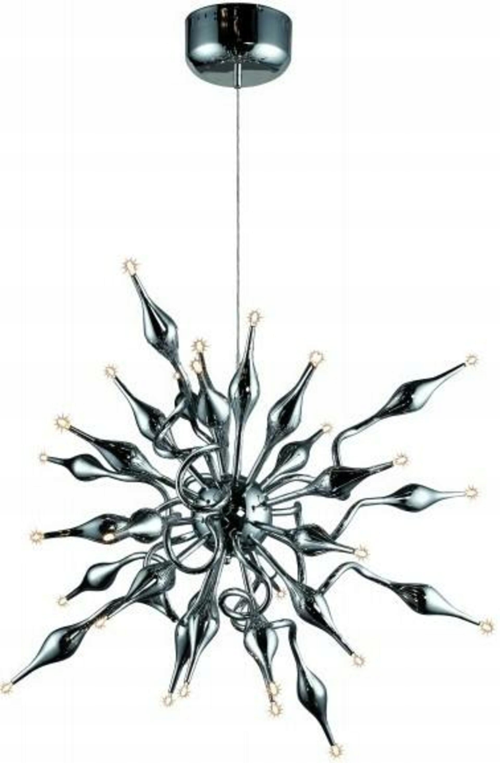 AZzardo Pipes závěsné svítidlo 30x G4 20W bez zdroje 12V 80cm IP20, chromov