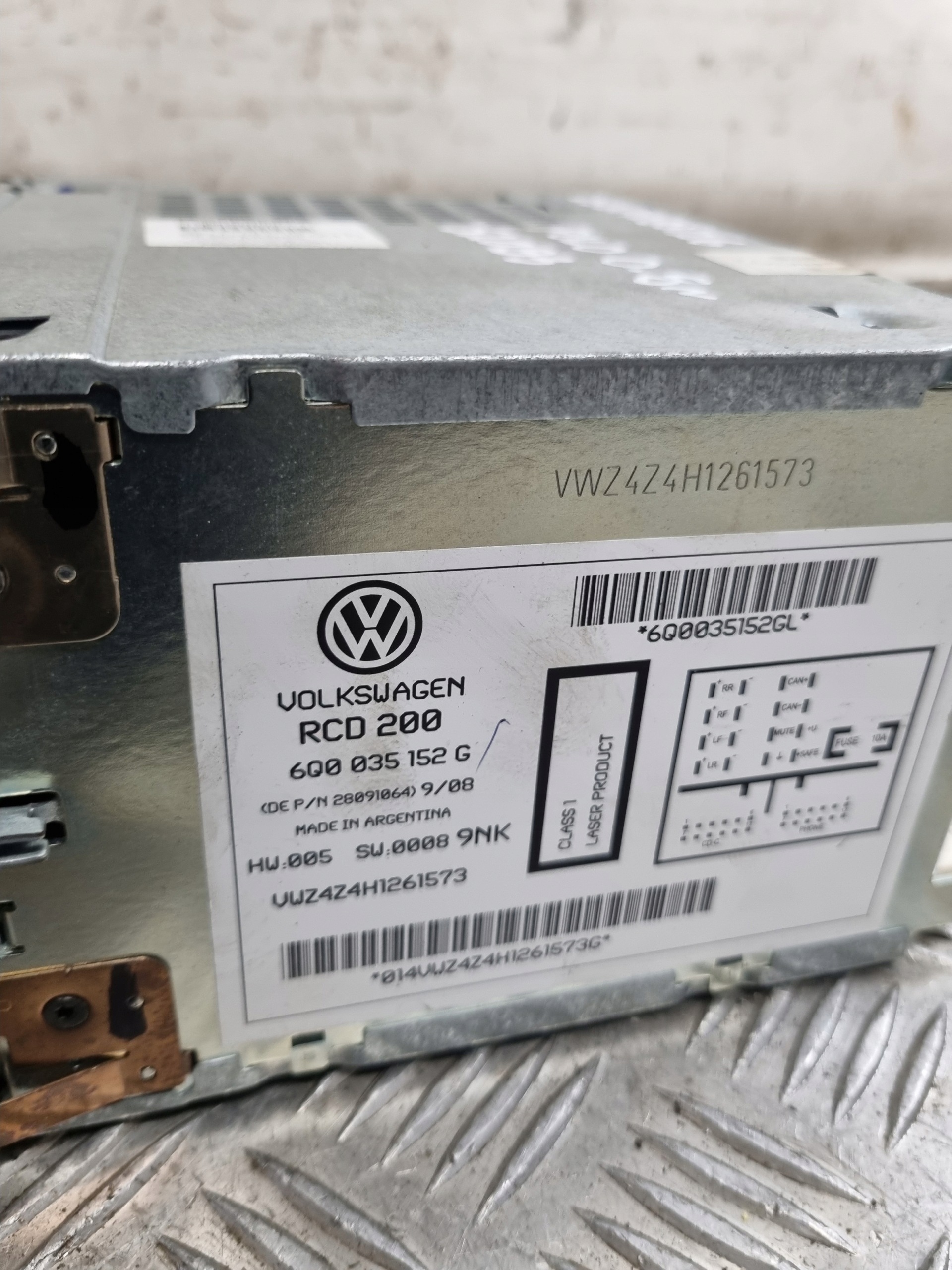 VW POLO IV RADIO CD 6Q0035152G