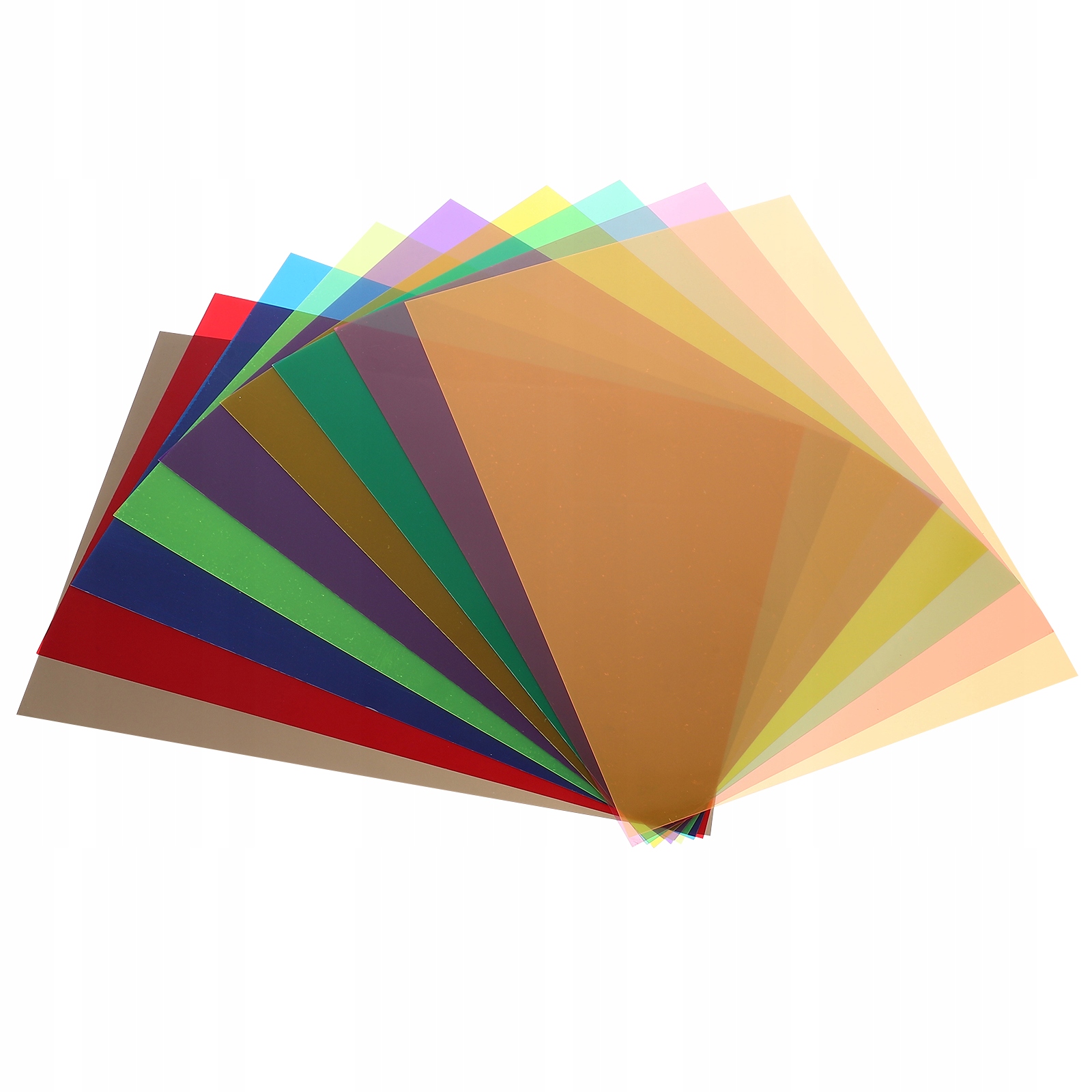 KOLOROWE ŻELOWE FILTRY ŚWIATŁA PRZEZROCZYSTE Marka bez marki