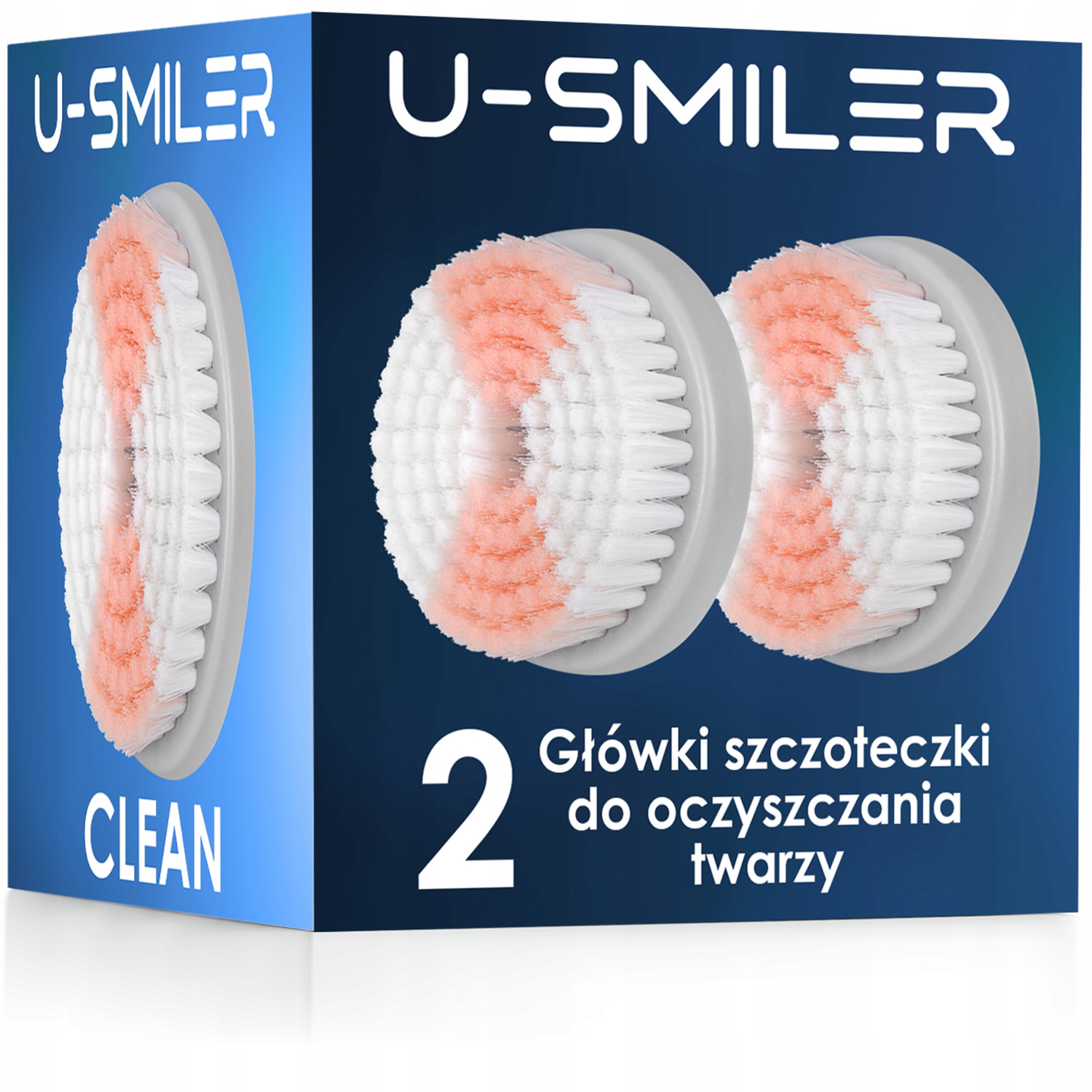 

2 Główki Do Szczoteczki Do Twarzy U-smiler Clean