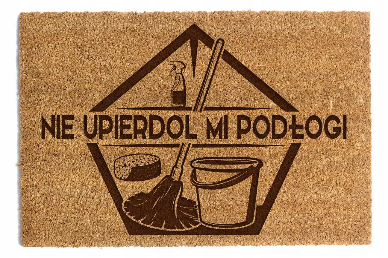 Stěrač Pod Dveře 60 x 90 cm Nedolévá Mně Podlahy Čisticí prostředky