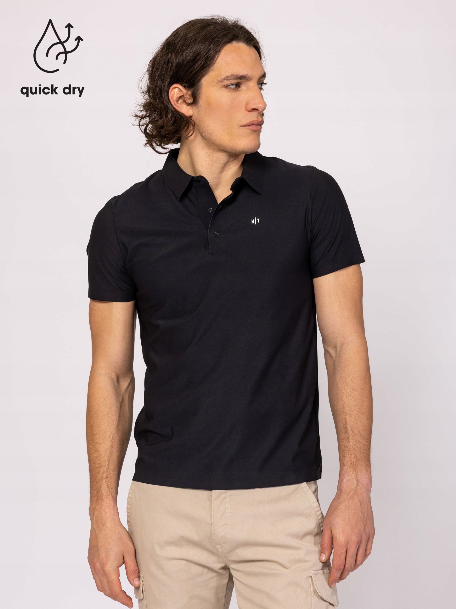 Heavy Tools Pánské Tričko Polokošile Tričko Derwin Černá XL