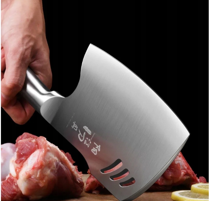 Tasak JAPOŃSKI Kuchenny Do Mięsa, ze STALI NIERDZEWNEJ, Nóż Szefa Kuchni Marka inna