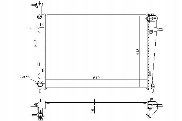 Chladič Motoru Nissens 253100Z150 2.53102E 105