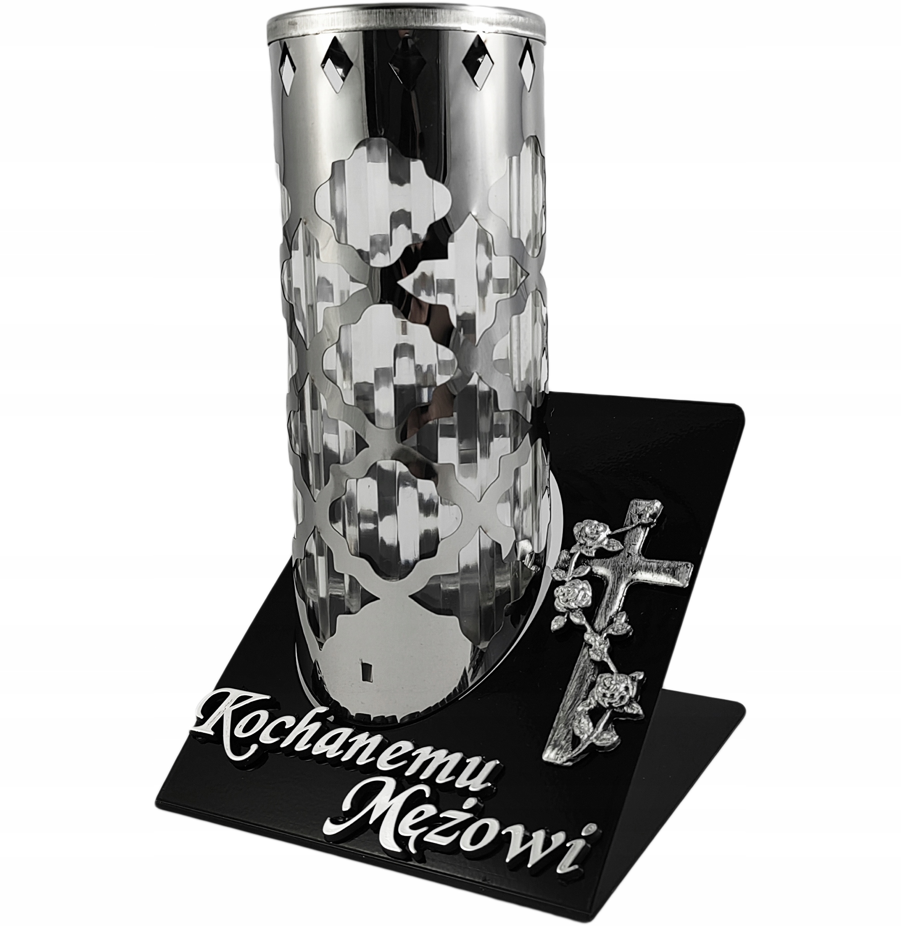 Znicz lampion metalowy z dedykacja dla Męża Kochanemu Mężowi EAN (GTIN) 5902767973724