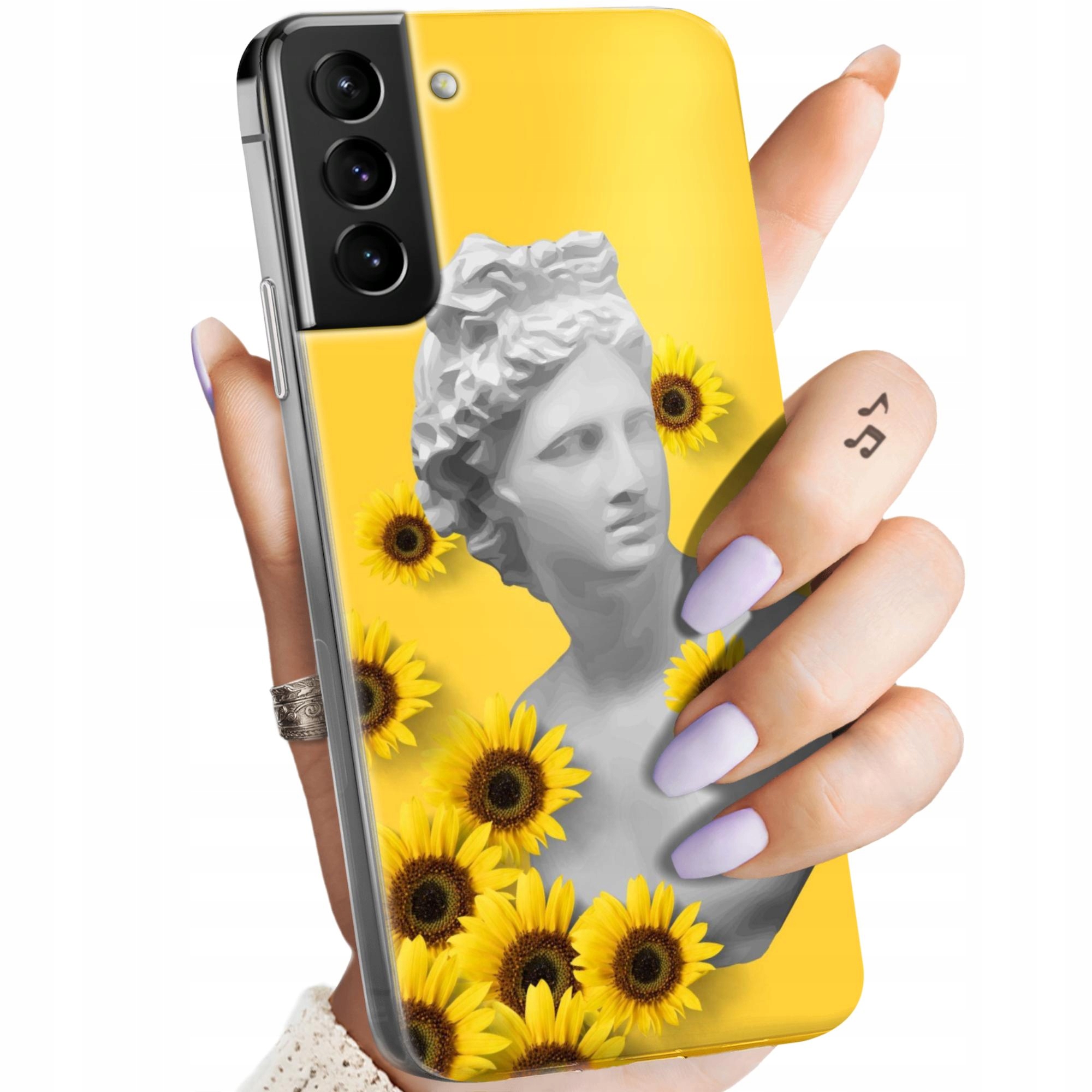 Etui Do Samsung Galaxy S21 Ultra 5G Żółte Słoneczne Yellow Obudowa