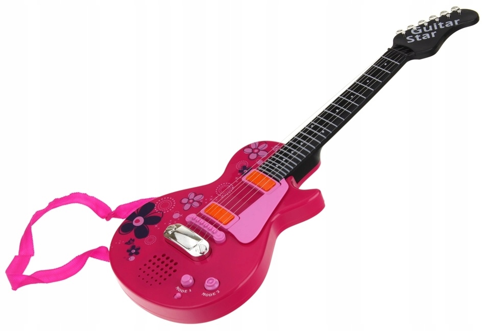 GITARA ELEKTRYCZNA DLA DZIECI RYTMY MELODIE PASEK Marka Pegaz