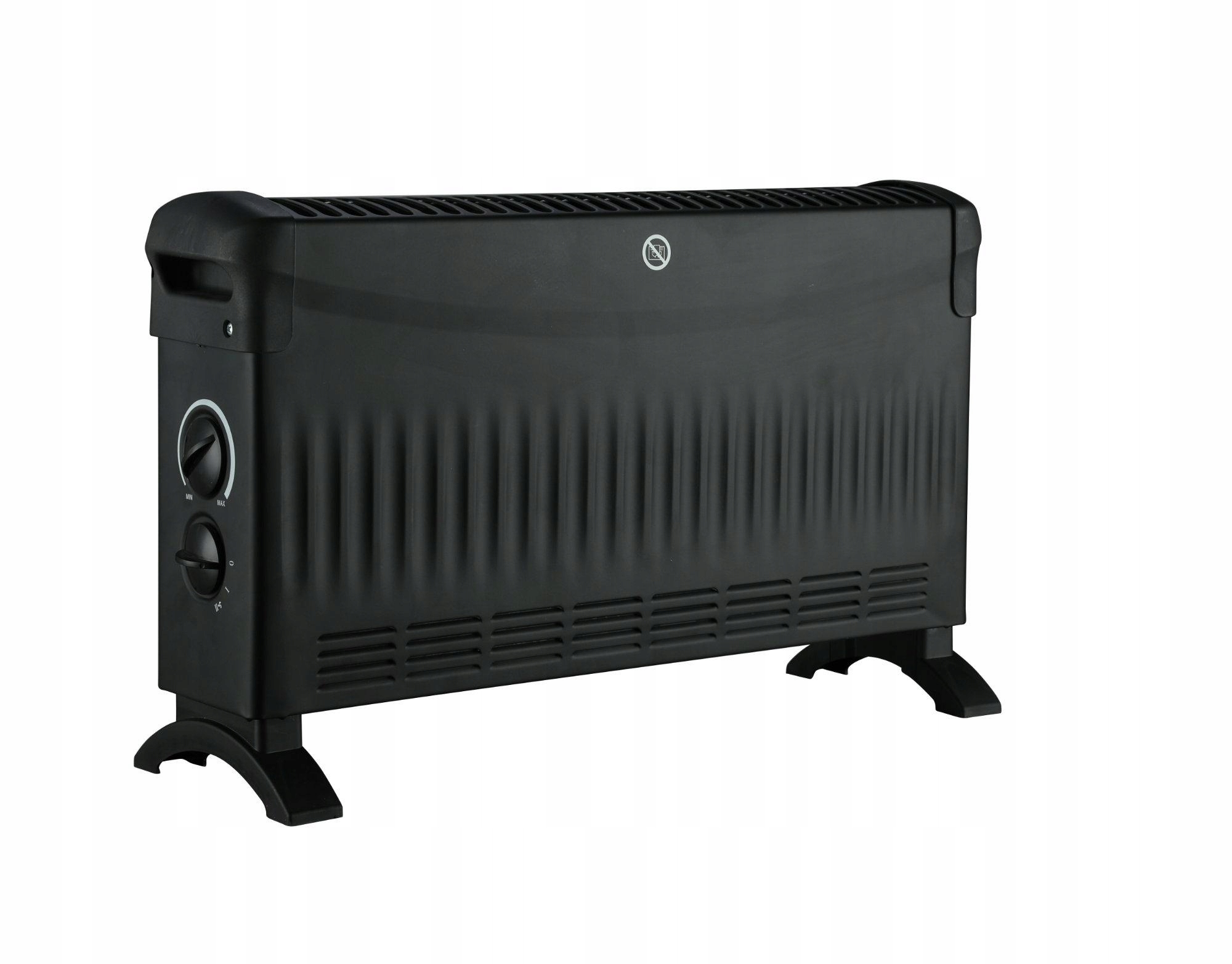 Volteno Konvektor Basic 2000W S Přívodem Vzduchu 750W/1250W/2000W Černý