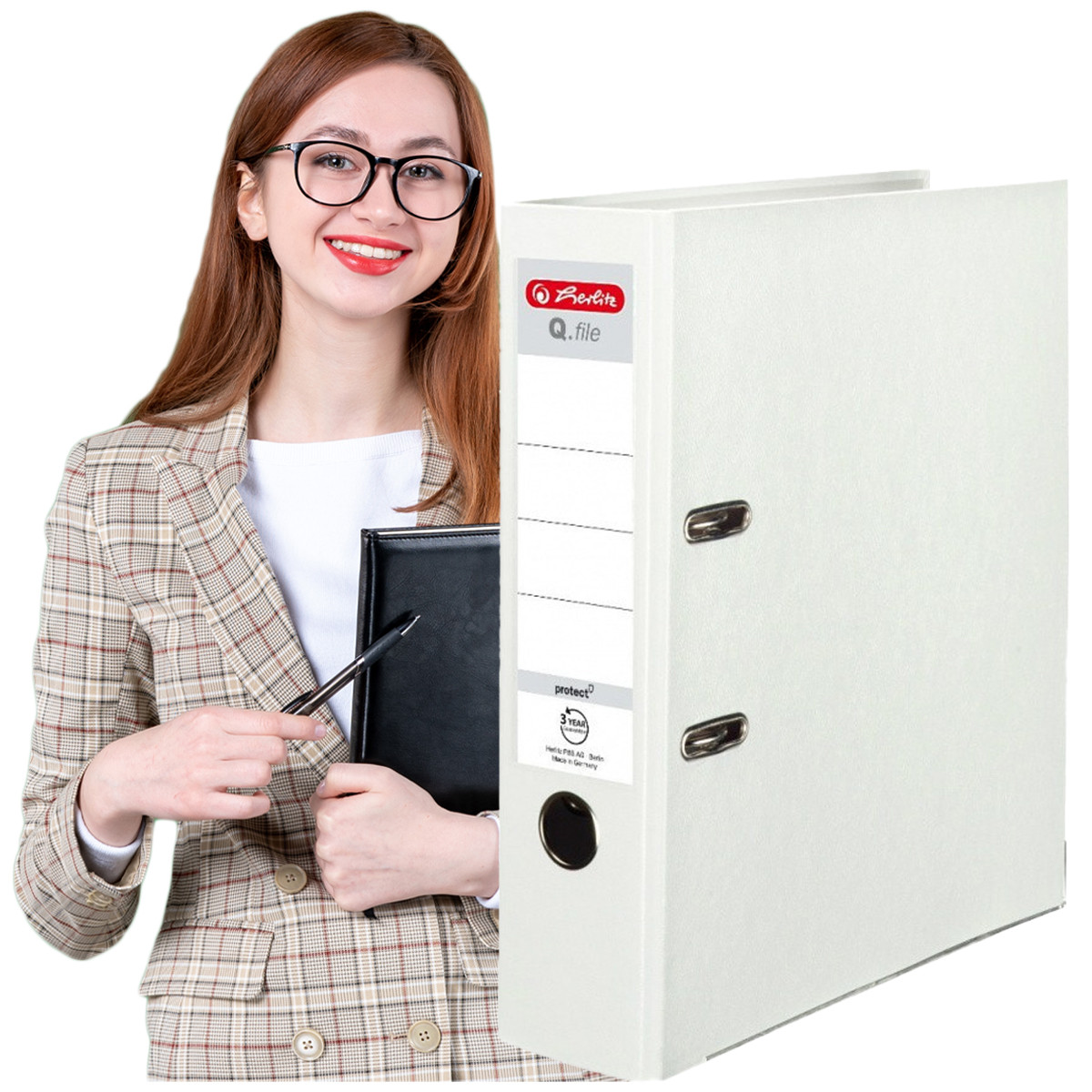 

Biurowy Segregator A4 8cm Pp Biały Wysoka Jakość!