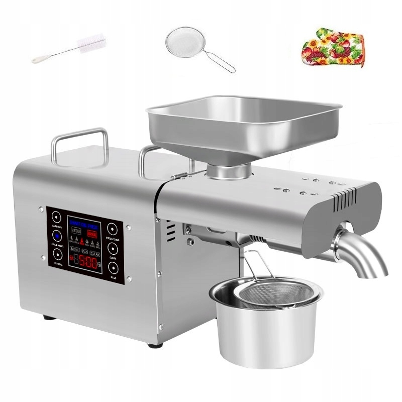 nierdzewnej Automatyczna prasa do oleje z Kontrola teploty 1800W