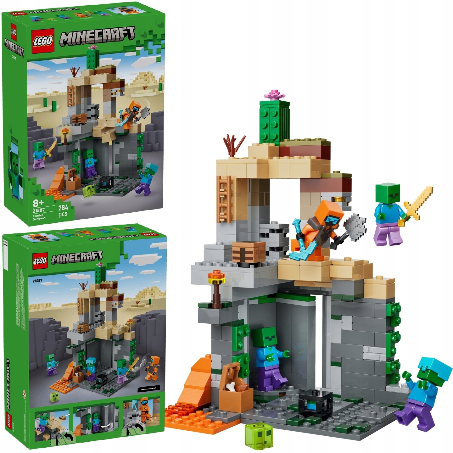 LEGO MINECRAFT 21587 LOCH ZOMBIE DLA DZIECI + KATALOG LEGO W WERSJI PDF