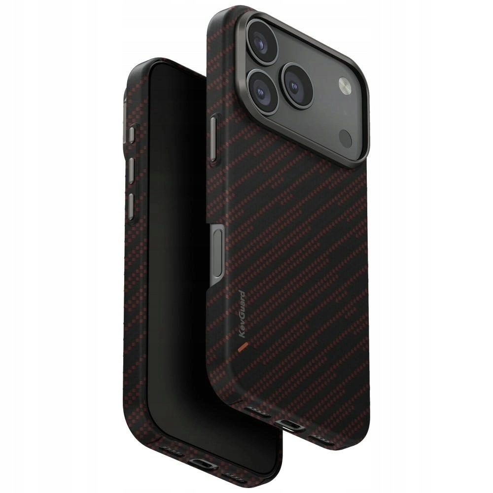 Etui Uniq Keva Edge Magclick Charging do iPhone 17 Pro, pomarańczowe