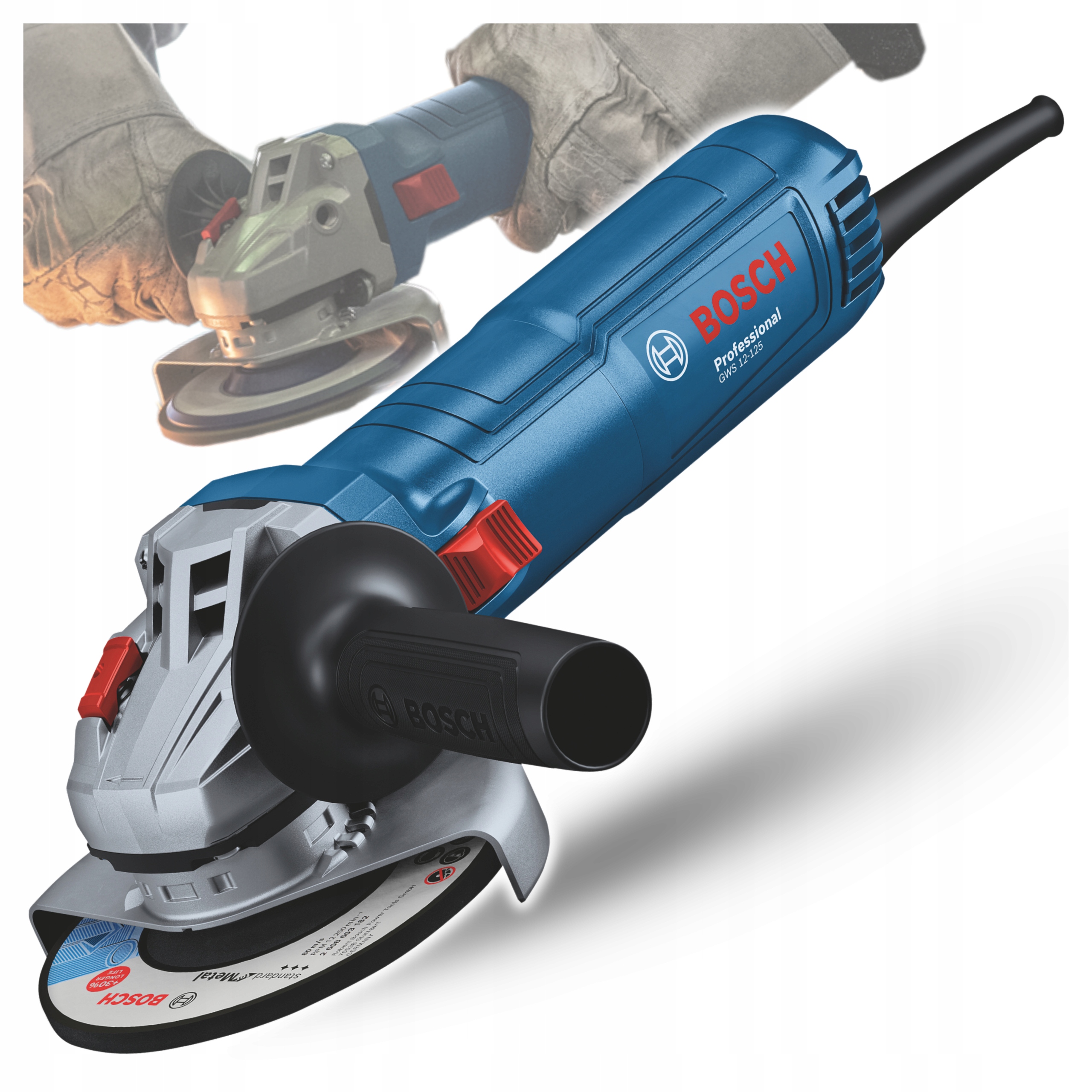 Bosch Professional Gws 12-125 Szlifierka kątowa 1200W 125mm 06013A6101
