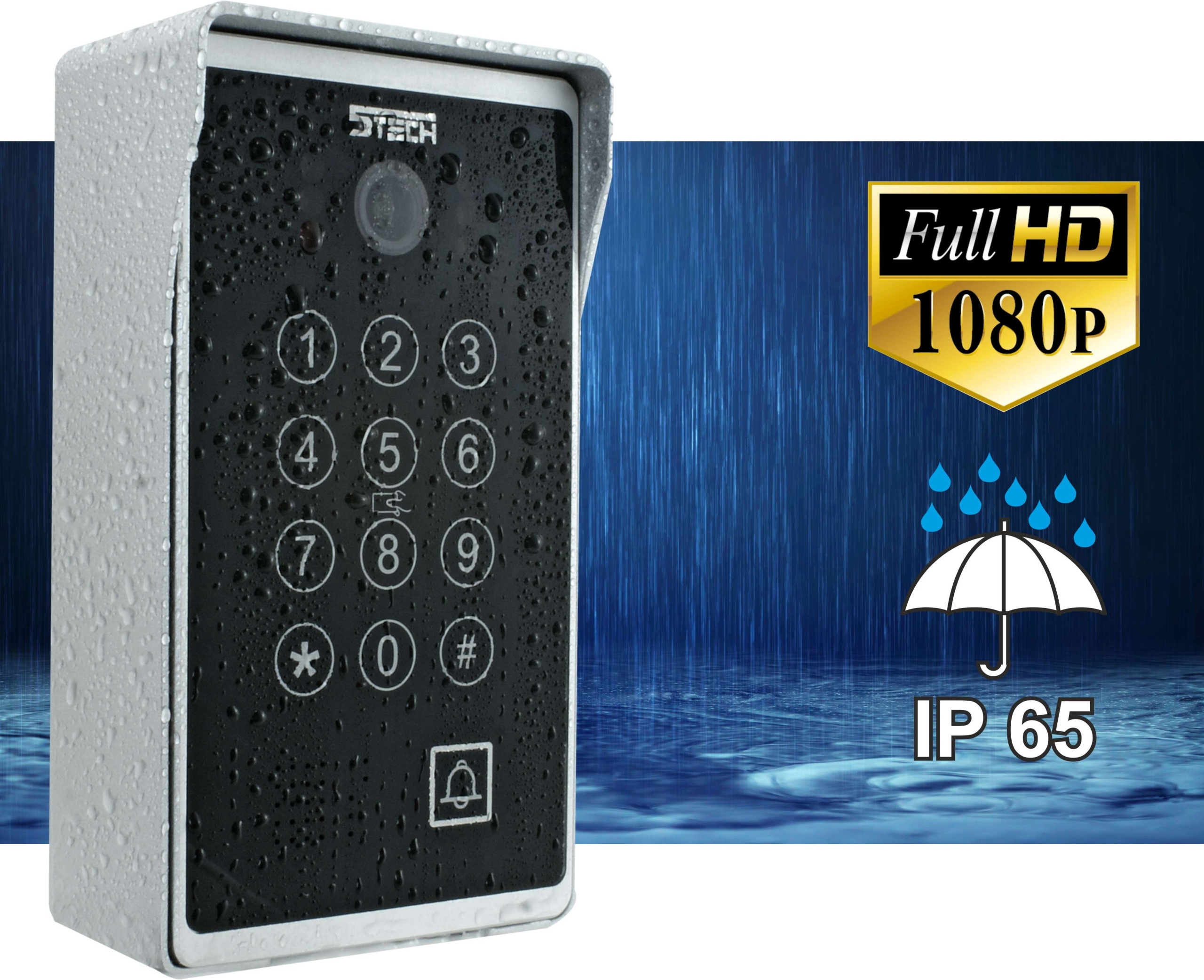 Wideodomofon 10" WiFi 5TECH +Kamera HIKVISION Typ domofonu Przewodowy Wi-Fi