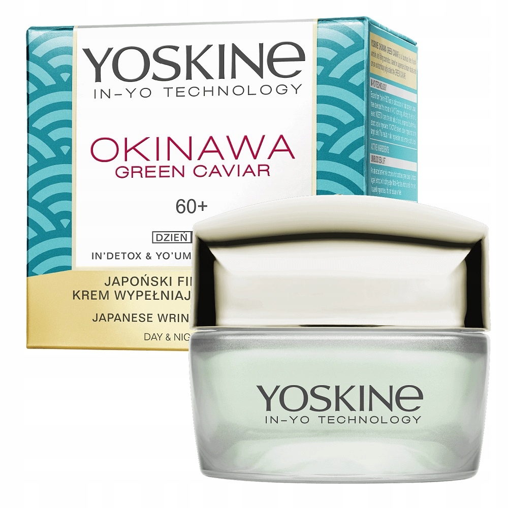 Vyživující krém na obličej Okinawa Green Caviar 60+ Yoskine 50 ml den i noc