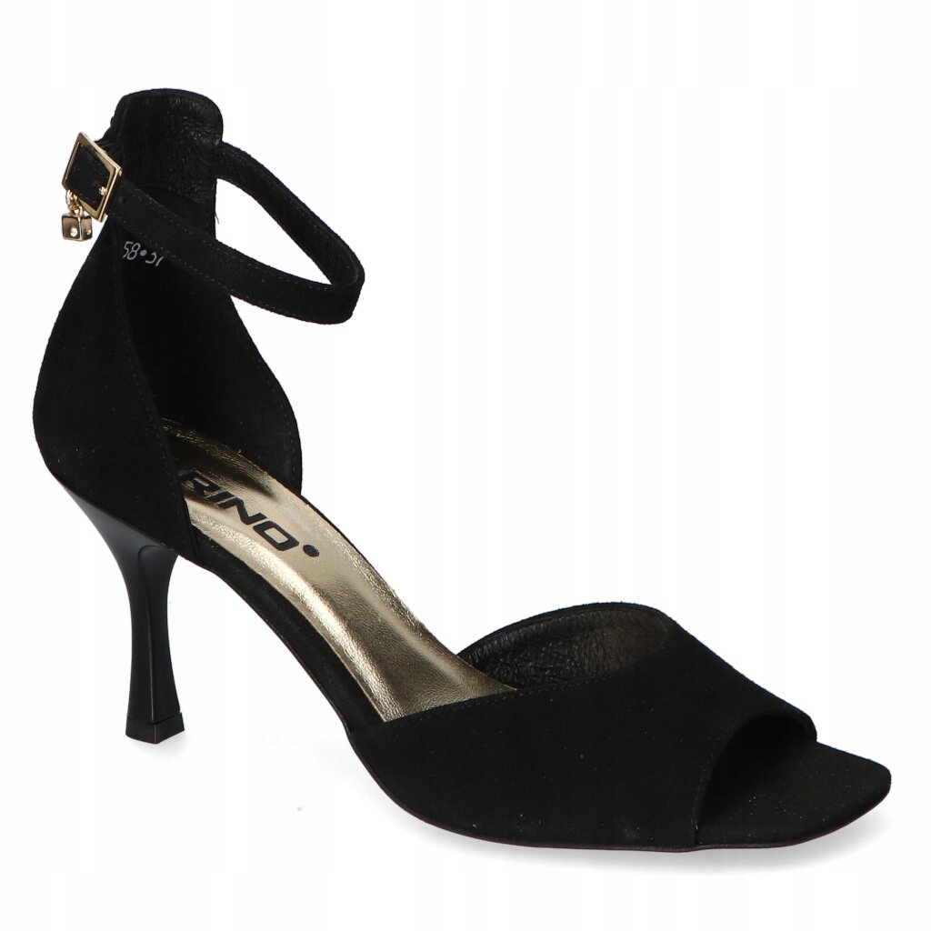 Sandály Karino 3758/003-P Černé Semiš 36