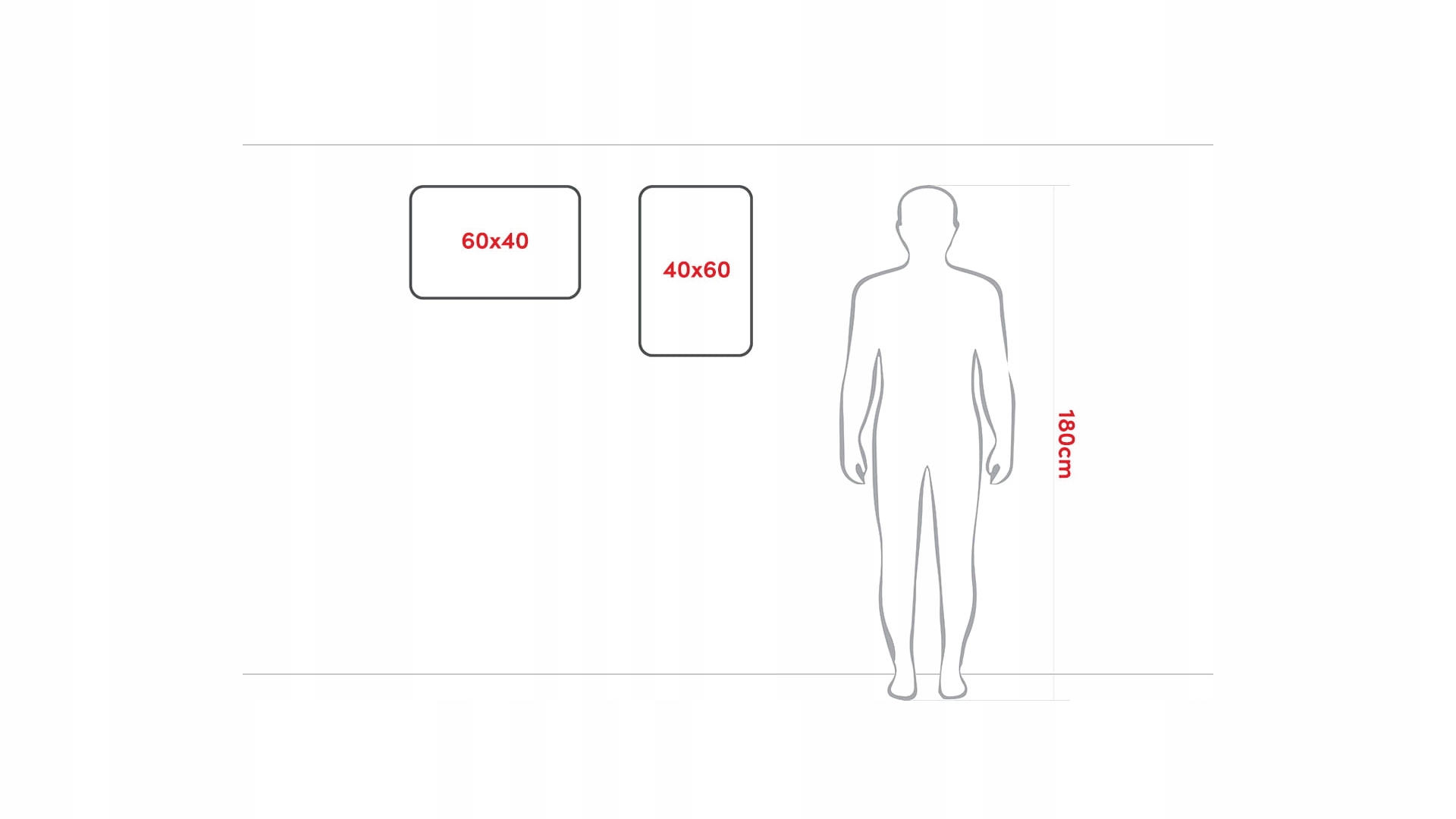 Srebrna tablica korkowa 60x40 drewniana + pinezki Długość (cm) 40 cm
