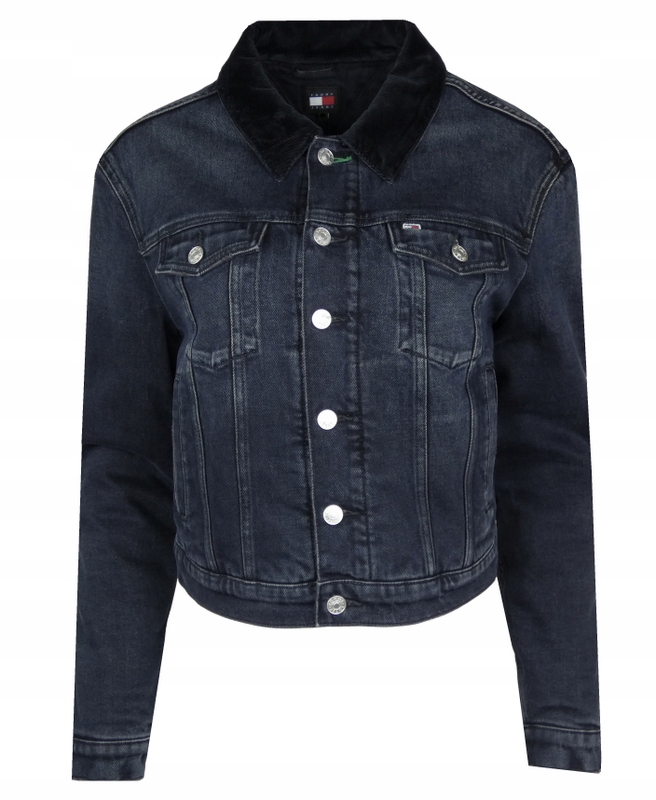 Tommy Jeans dámská zateplená džínová bunda, modrá, S