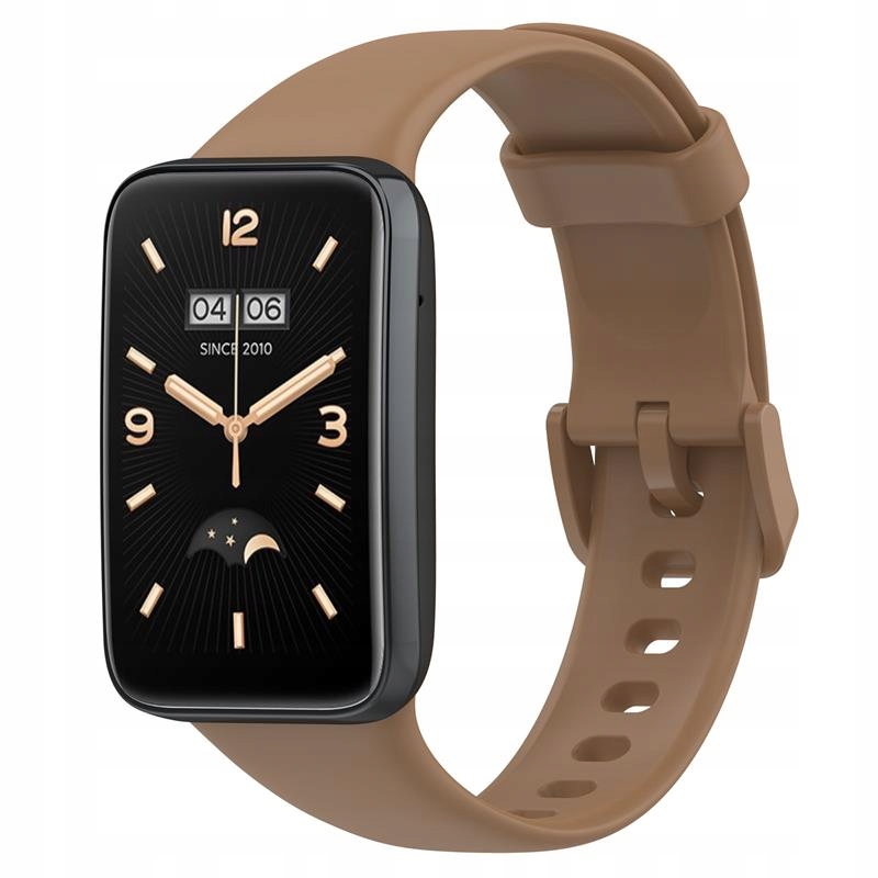 Pasek Silikonowy Mi Band 7 Pro M7 Pro (3), Brown Brązowy Telcon