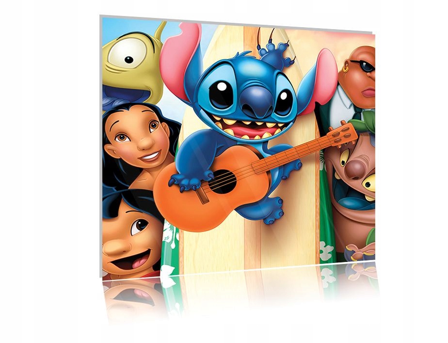 

Obraz szklany na szkle Lilo & Stich 02 50x50