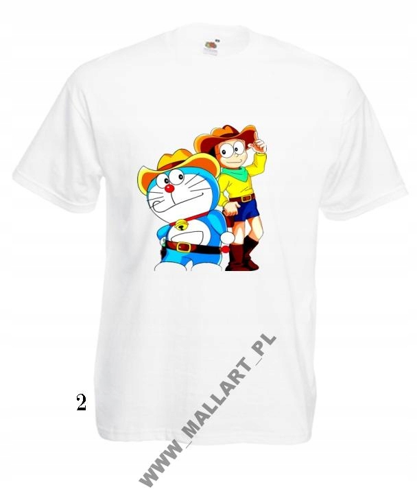 

Koszulka Męska Doraemon Anime Manga Wzory
