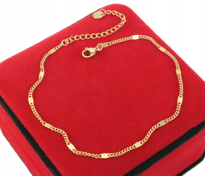 

Bransoletka Na Nogę Złota Shine Stal Chirurgiczna