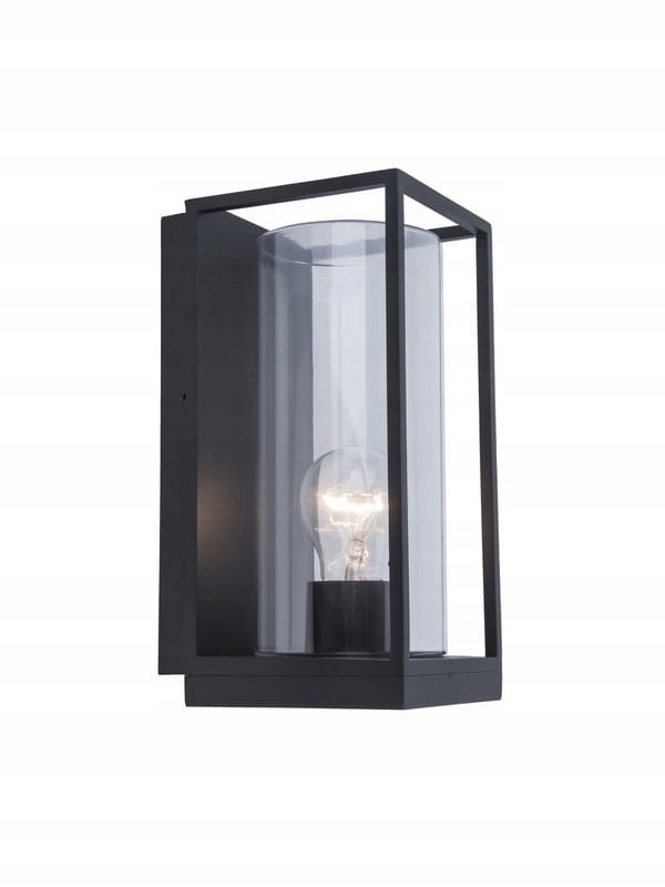 Moderní fasádní lampa pro venkovní nástěnné svítidlo Flair Černá Lutec