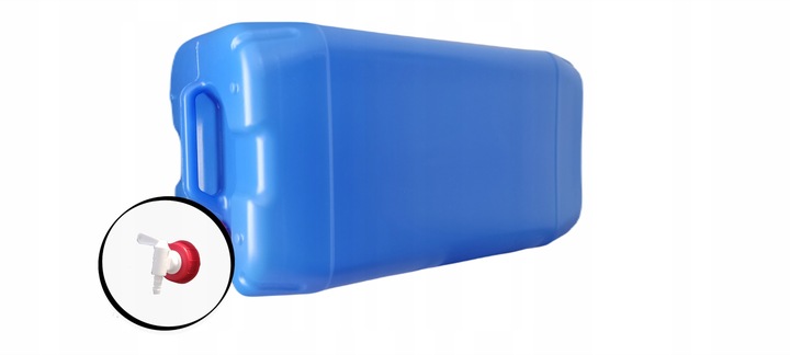 KANISTER leżący Zbiornik na wodę z kranem 30L baniak pojemnik na wodę