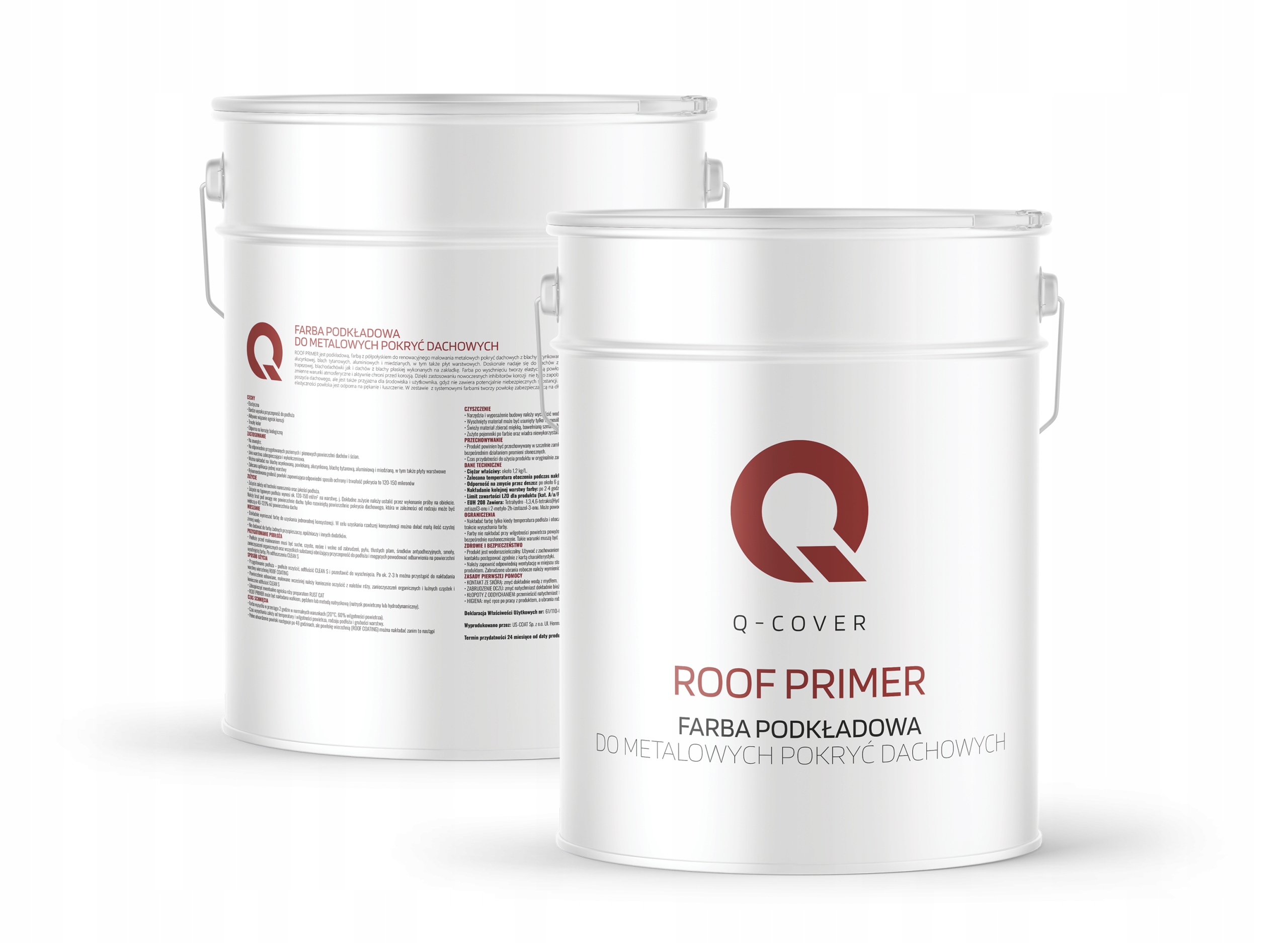 FARBA PODKŁADOWA DO DACHU METALOWEGO BRĄZOWY CIEPŁY RAL 8016 10L MAT Stopień połysku mat